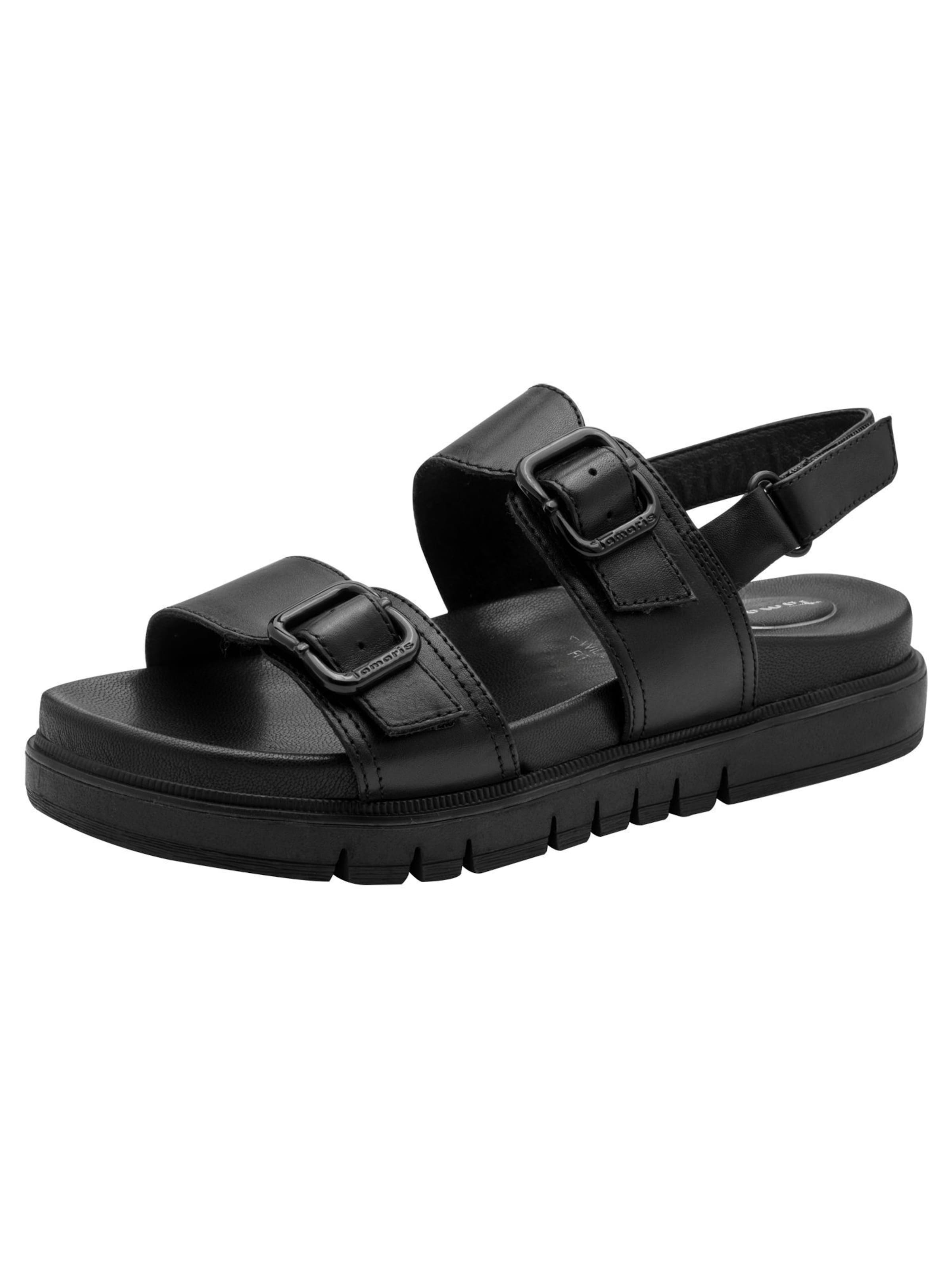 Tamaris Sandale in Schwarz: Vorderseite