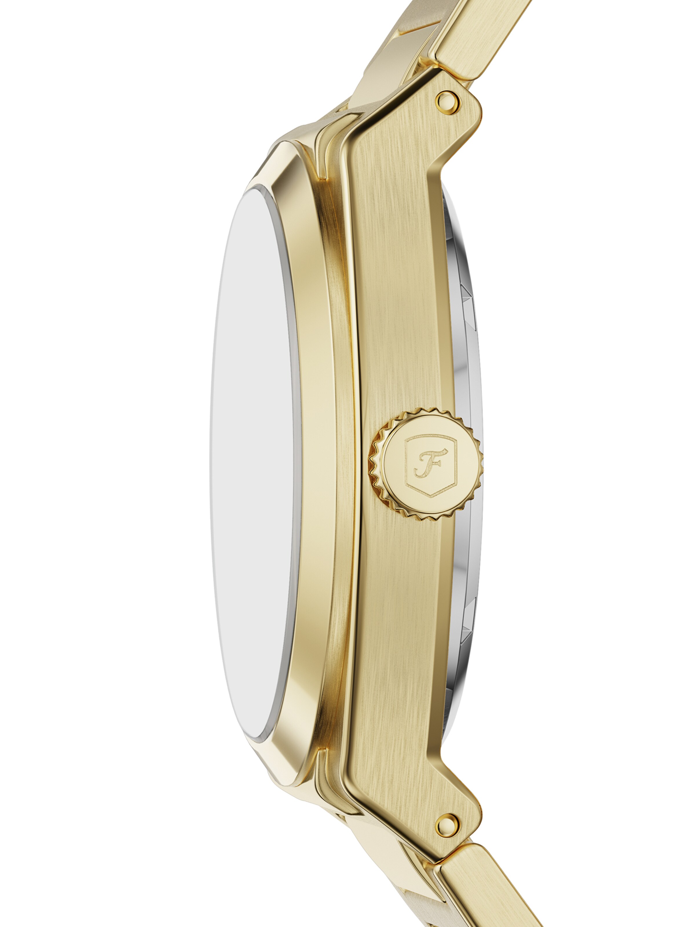 FOSSIL Analogna ura 'EVERETT' | zlata barva