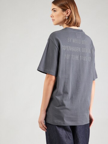 WOOD WOOD T-Shirt 'Asa Not To Be Trusted' in Grau