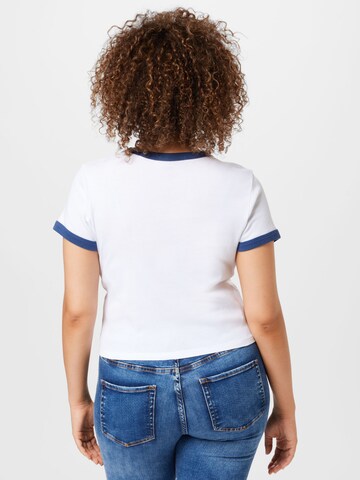 Levi's® Plus Тениска 'PL Graphic Mini Ringer' в бяло