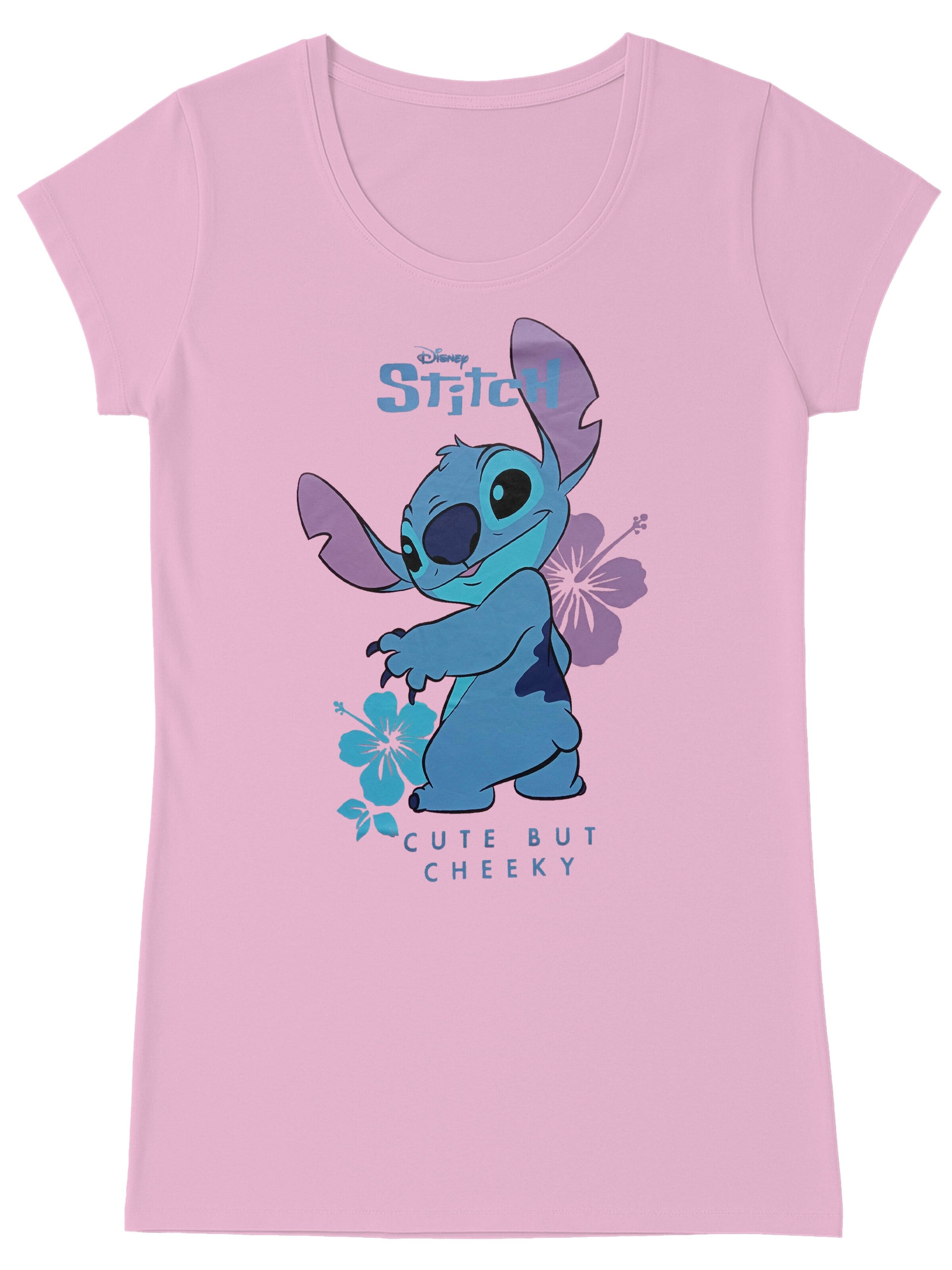 DISNEY Nightgown 'Lilo & Stitch - Cute but Cheeky' in Pink: front