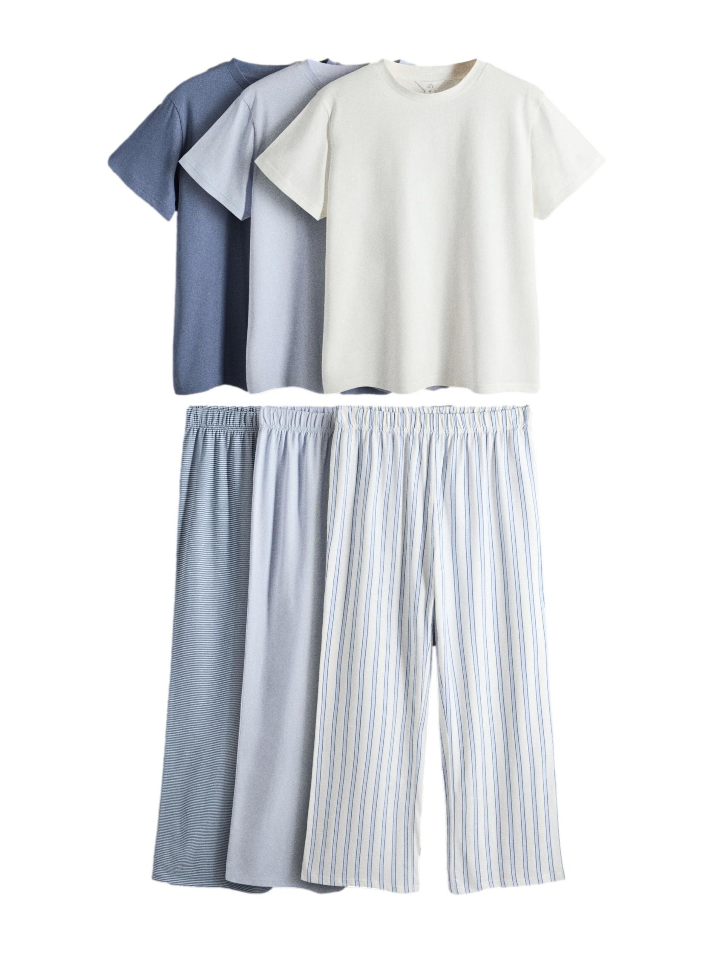 The Set Pizsama - vegyes színek: elől