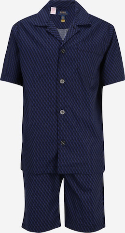 Pigiama corto di Polo Ralph Lauren in blu: frontale