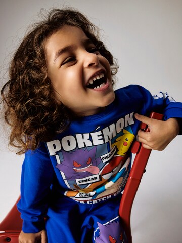 NAME IT Sweatshirt 'NMMSIBO POKEMON' in Blauw: voorkant