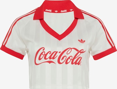 ADIDAS ORIGINALS Majica 'ADIDAS X COCA-COLA CROPPED' veličine XXS u crvena / prljavo bijela, Pregled proizvoda