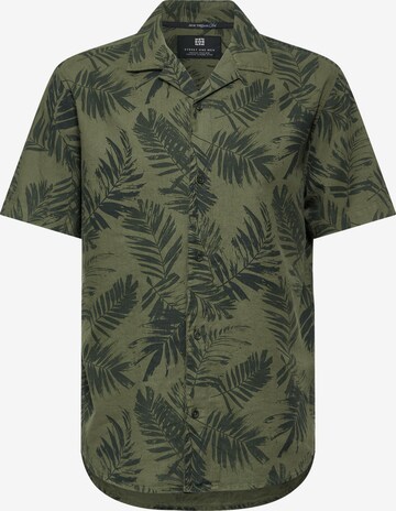 Street One MEN Button Up Shirt in Green: front