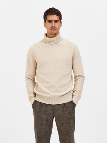 SELECTED HOMME Trui 'Axel' in Beige: voorkant