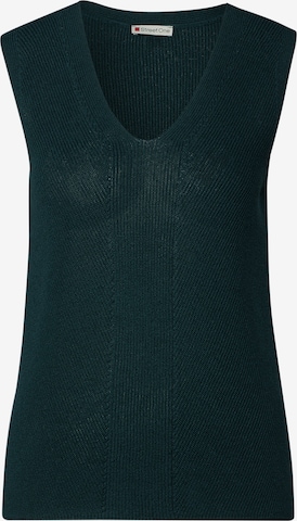 STREET ONE Knitted Top in Green: front