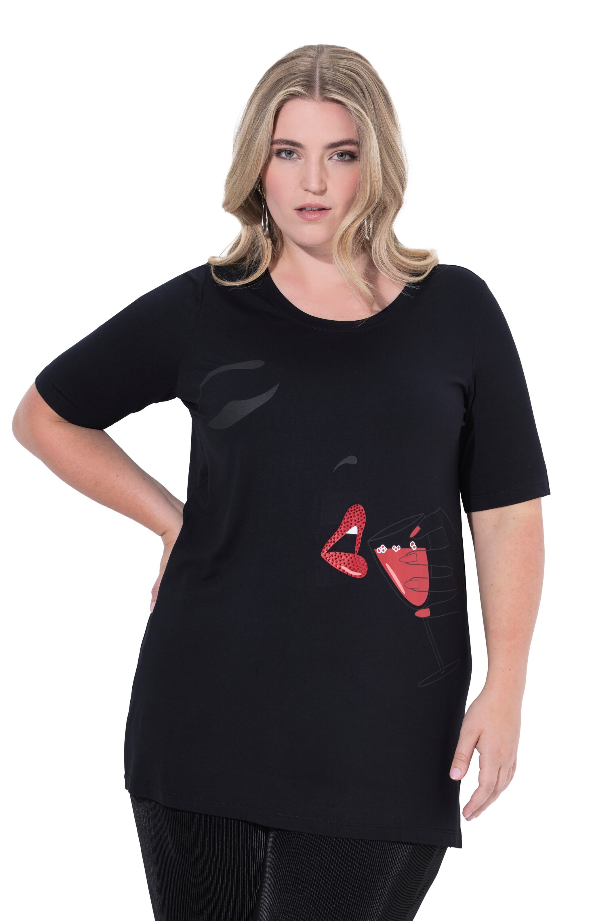 MIAMODA Shirt in Black: front