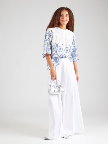 Lollys Laundry Blus 'Louise' i vit