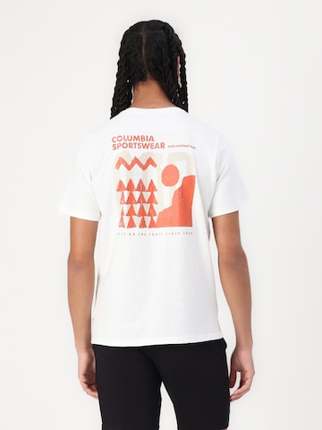 COLUMBIA Функциональная футболка 'Explorers Canyon' в Белый: спереди