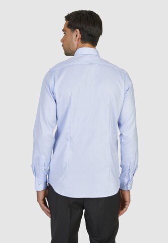 Coupe regular Chemise business HECHTER PARIS en bleu