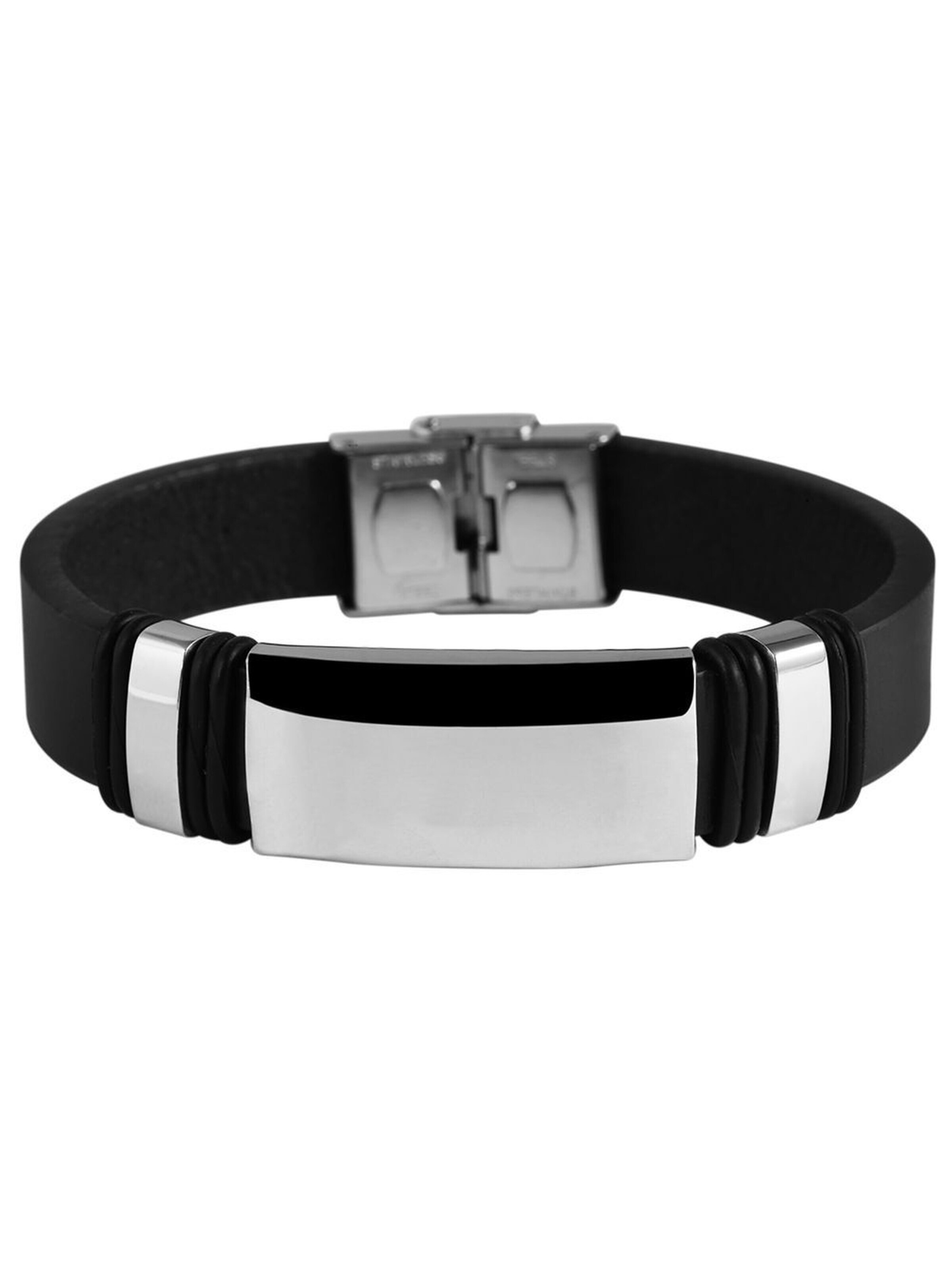 Akzent Armband 'Arto, langlebig'‌‌‌‌‌‌ in Schwarz: Vorderseite