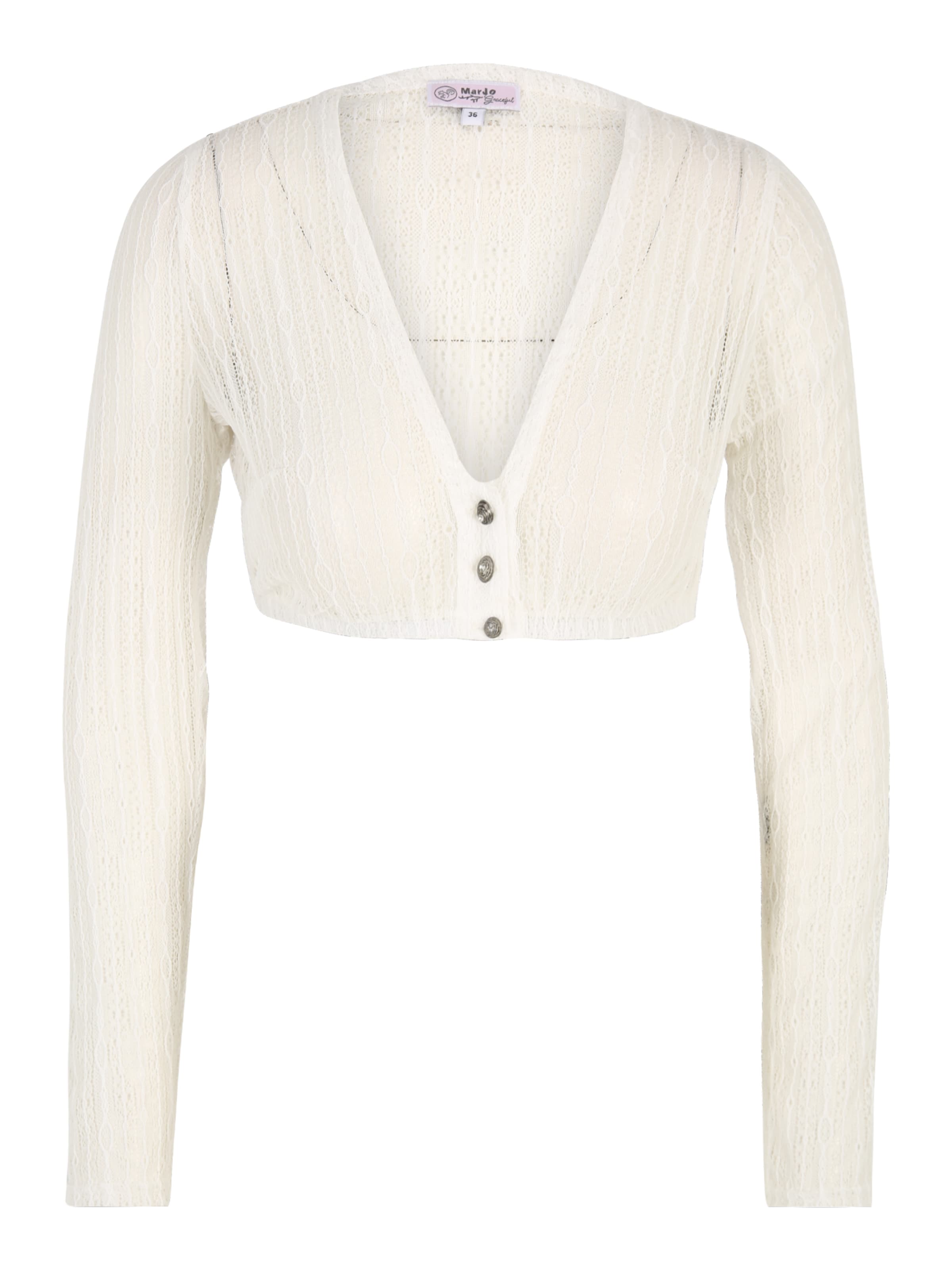 MARJO Болеро 'Hanja' в бяло: отпред