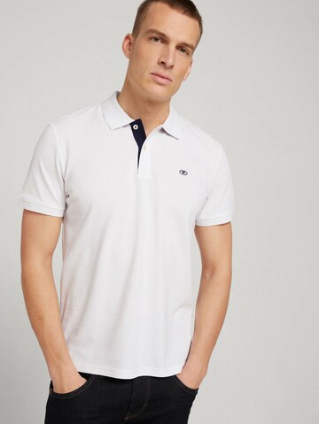 TOM TAILOR Poloshirt in Weiß