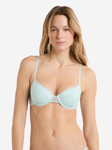 ETAM T-shirt Bra 'Plume' in Green: front