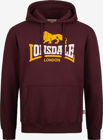 Sweat-shirt 'Thurning' LONSDALE en rouge : devant
