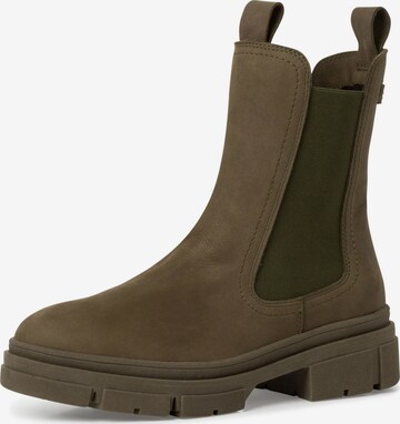 TAMARIS Chelsea boots in Groen: voorkant