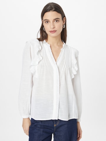 Maison 123 Blouse 'LALY' in Wit: voorkant