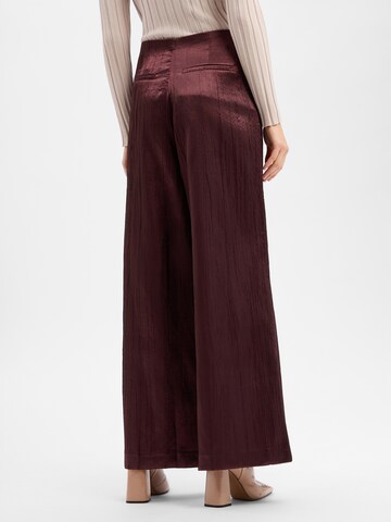 Wide Leg Pantalon 'Tira' YAS en marron