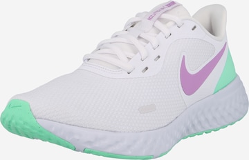 NIKE Running Shoes 'Revolution 5' in White: front