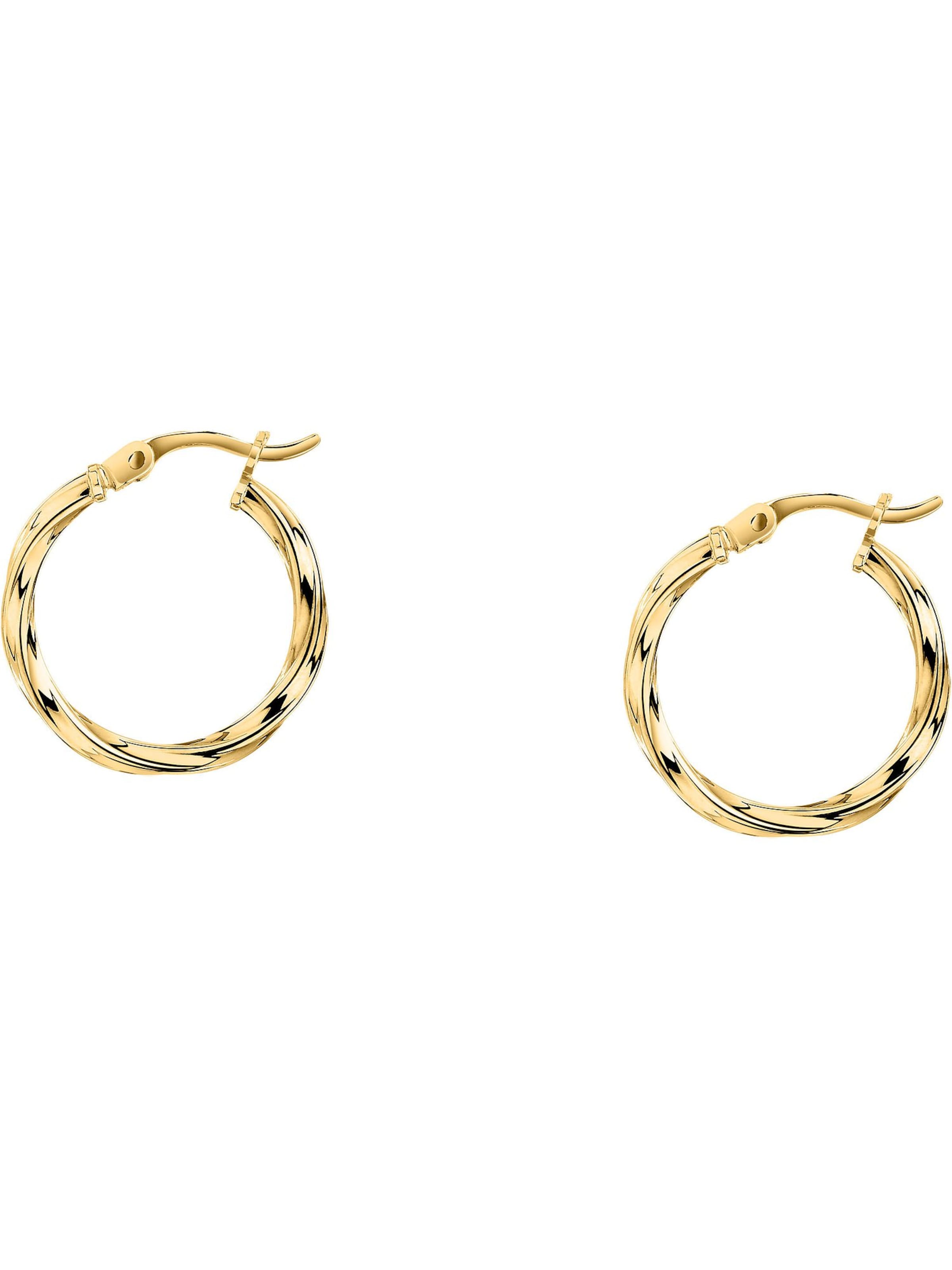 CHRIST Earrings in Yellow: front