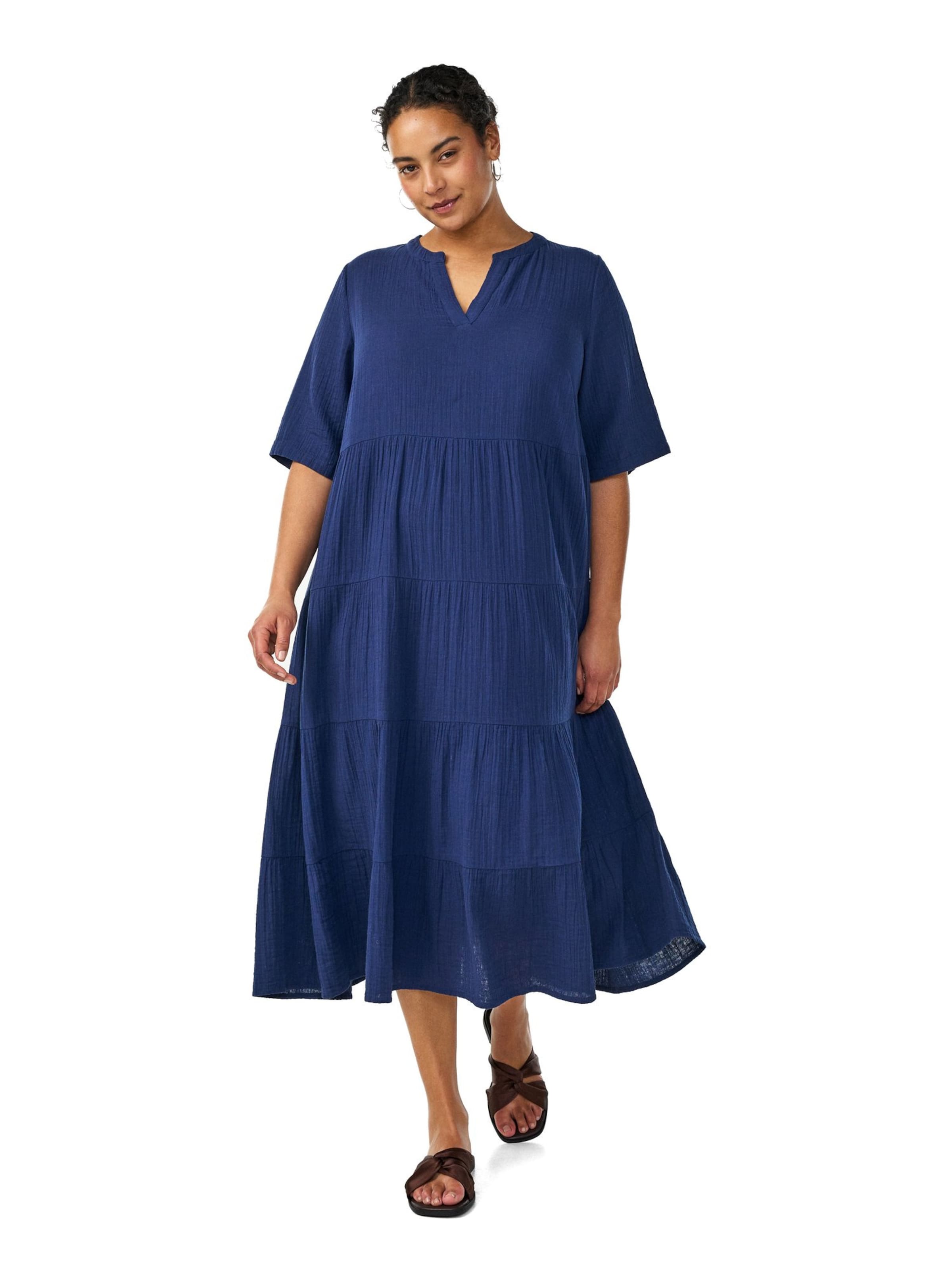 Zizzi Kleid 'Vvivu' in Blau: Vorderseite