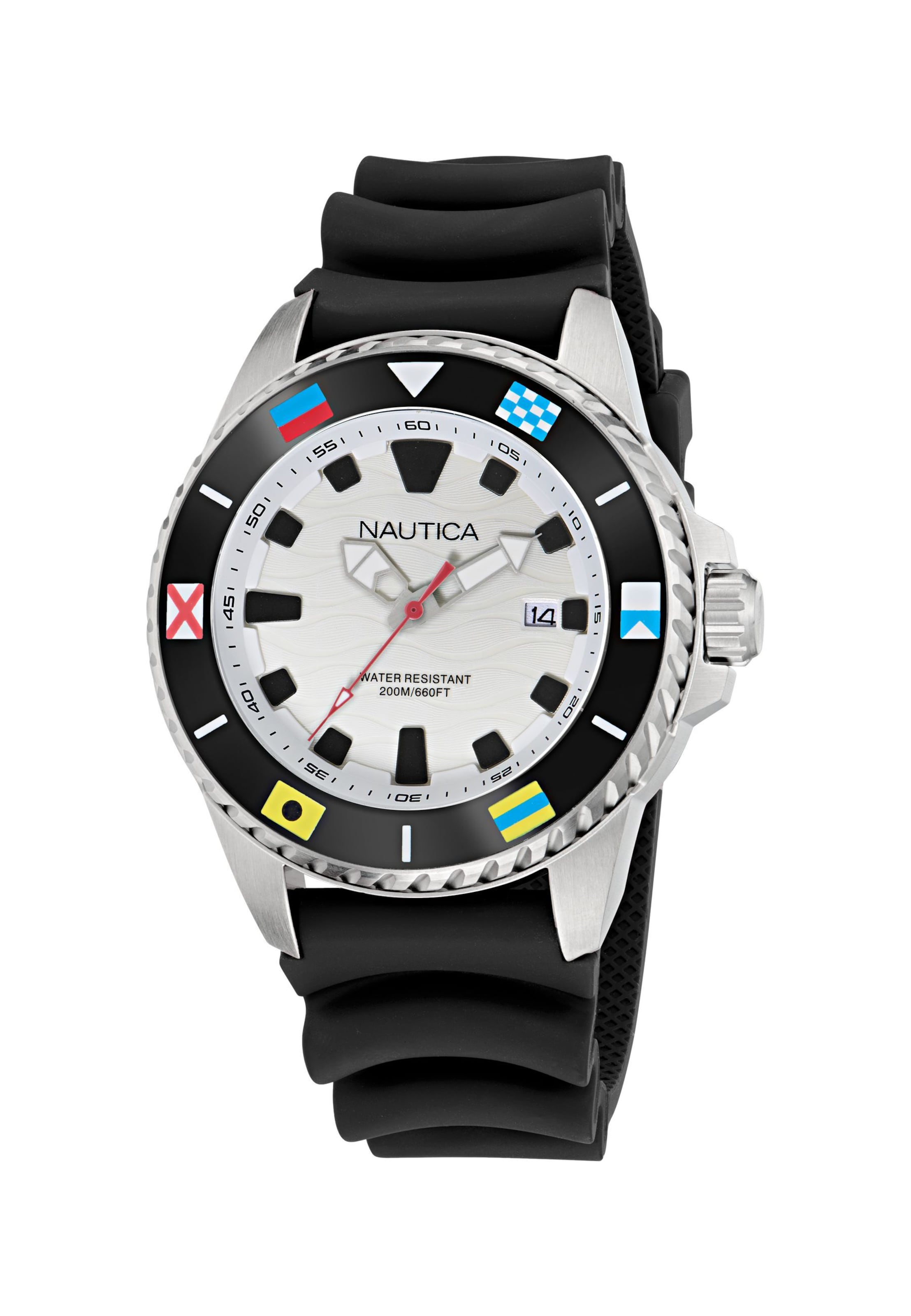 Montre à affichage analogique NAUTICA en argent