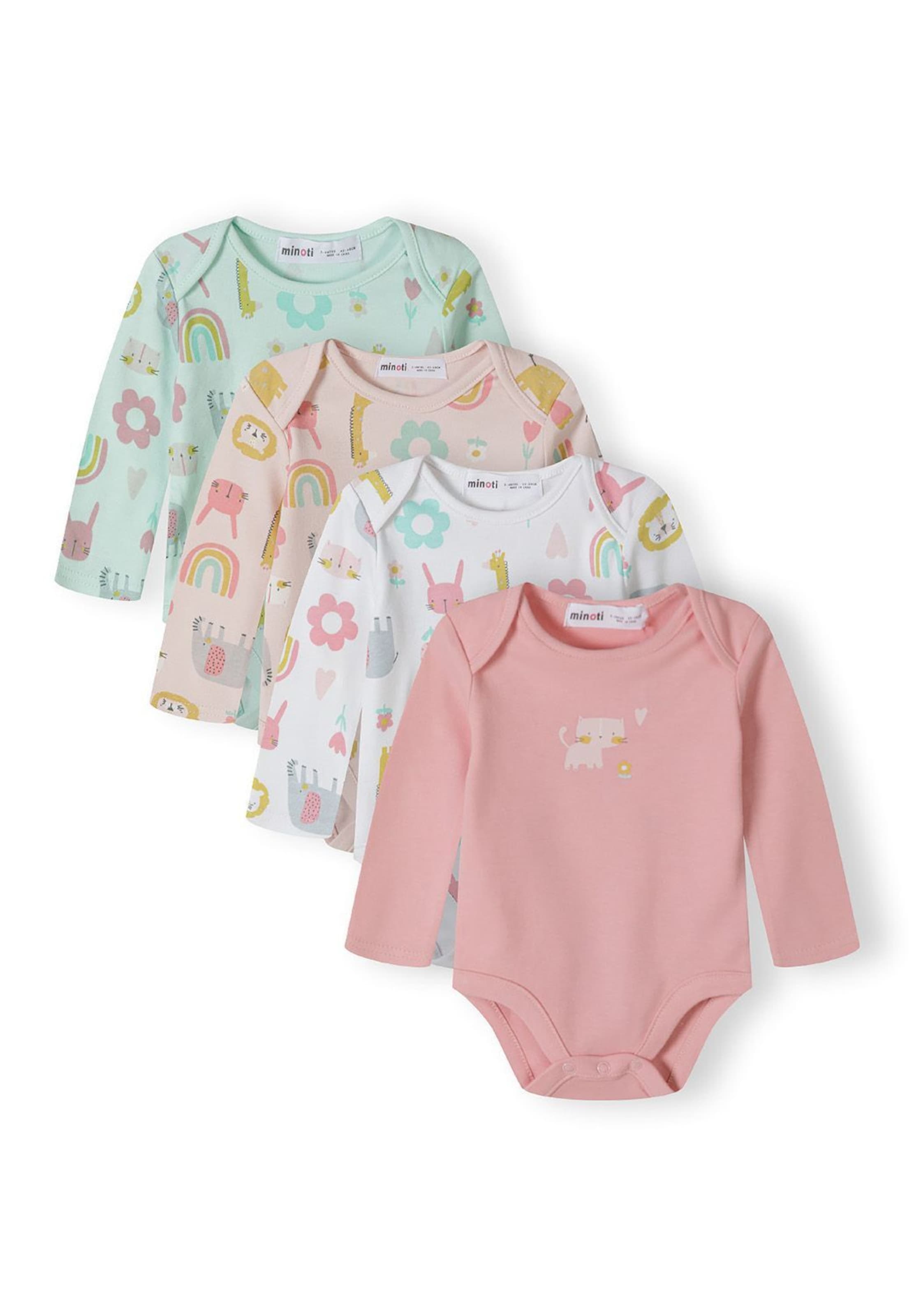 MINOTI Бебешки гащеризони/боди в пъстро: отпред