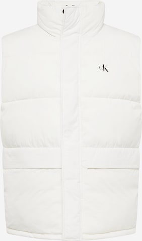 Calvin Klein Jeans Bodywarmer in Wit: voorkant