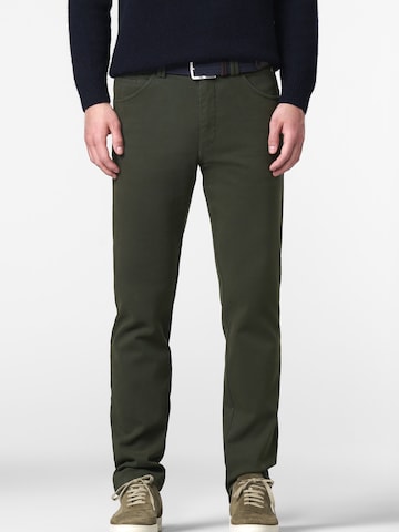 Regular Pantalon chino MEYER en vert : devant