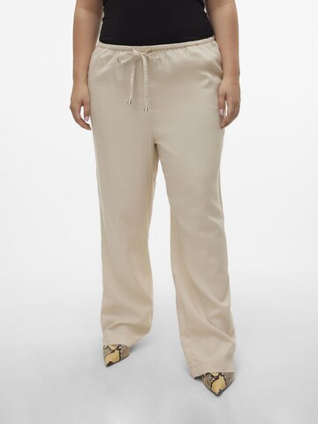 Vero Moda Curve Loose fit Pants 'DINNA' in Beige