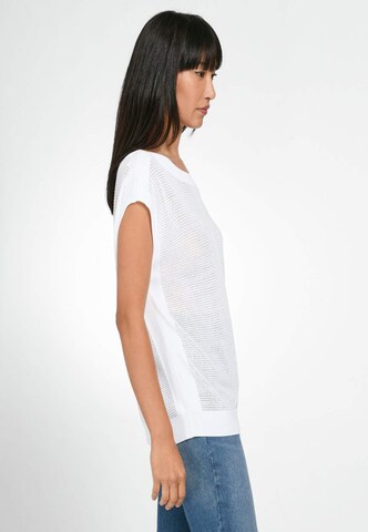 Pull-over Basler en blanc : devant