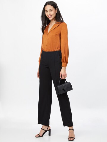 modström Wide leg Pantalon 'Gene' in Zwart