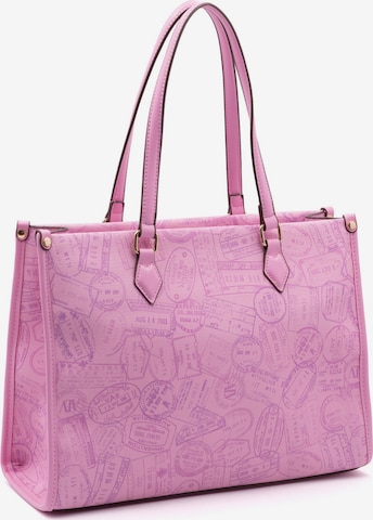 Shopper di ALV By Alviero Martini in rosa: frontale