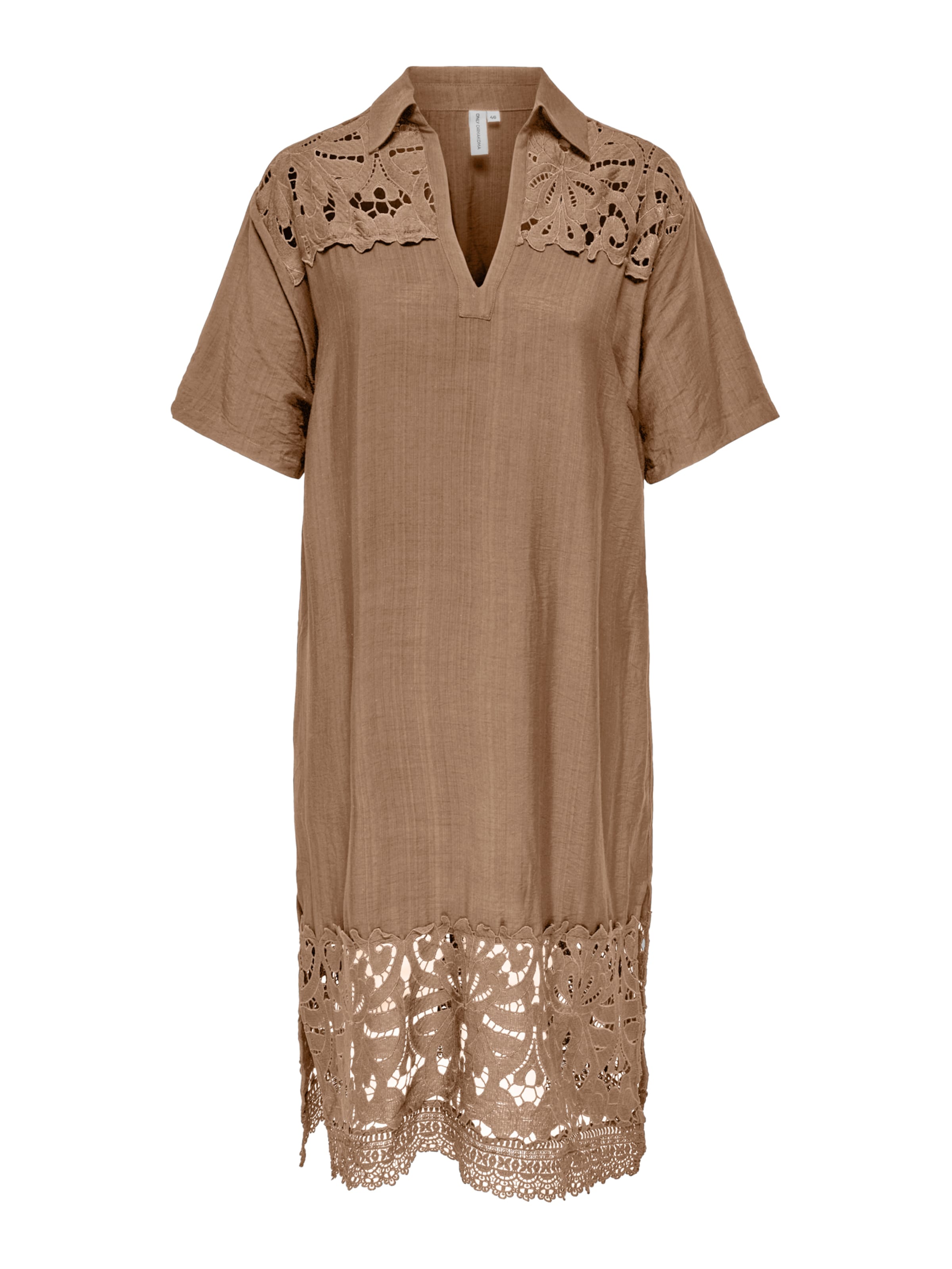 ONLY Carmakoma Dress in Brown: front
