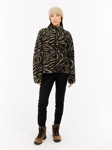 PROTEST Fleece Jacket 'PRTAdele' in Brown
