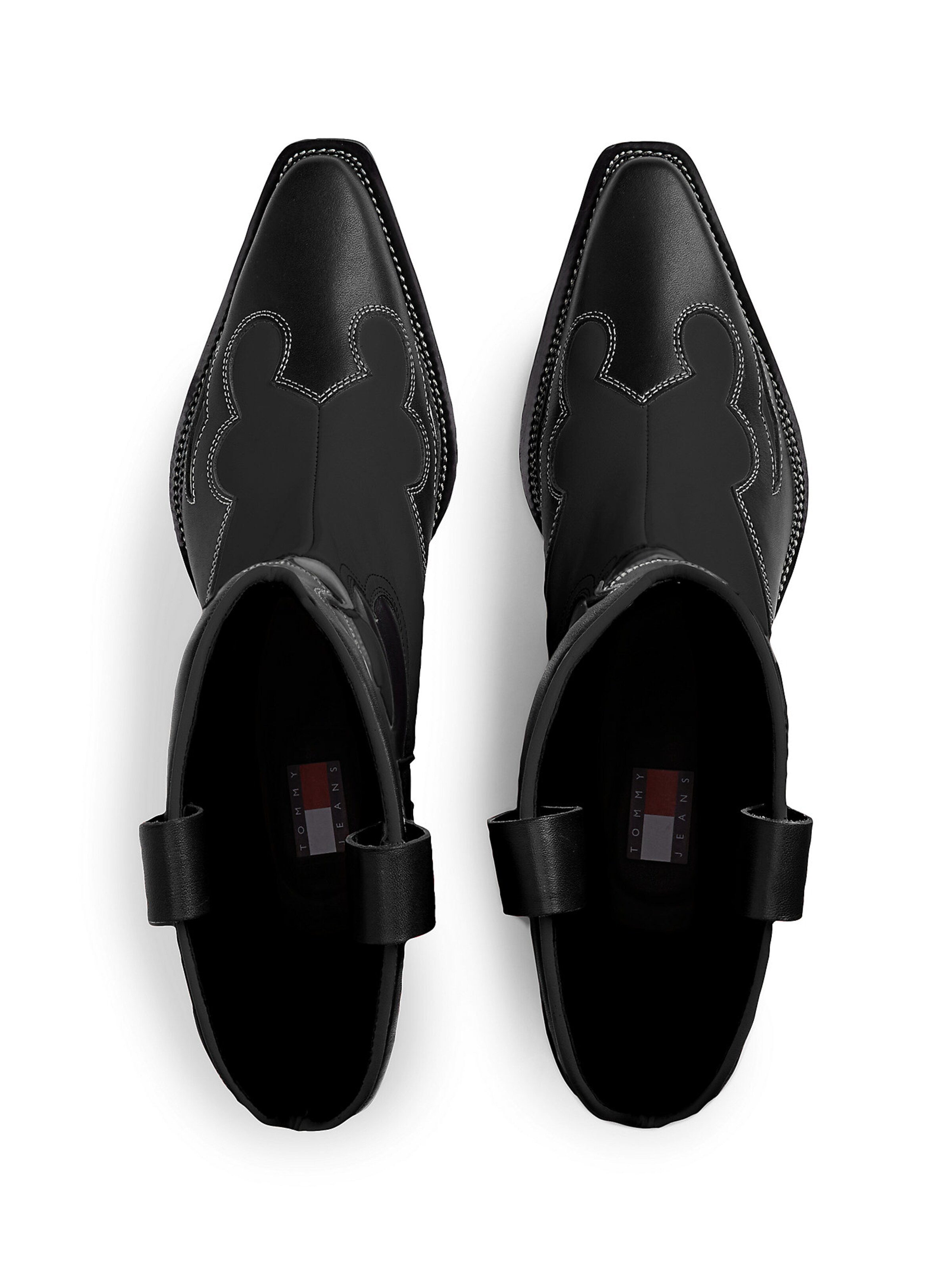 Bottes de cowboy Tommy Jeans en noir