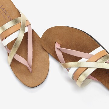 LASCANA T-bar sandals in Mixed colours