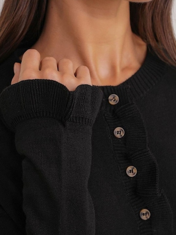 MixRay Strickjacke 'Strickjacken'‌‌‌‌‌ in Schwarz