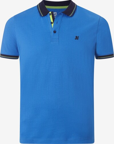 Jan Vanderstorm T-Shirt 'Totte' en bleu / bleu marine / jaune citron, Vue avec produit