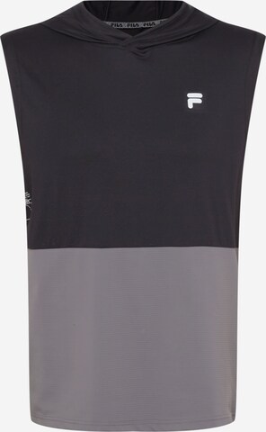 FILA - Camisa funcionais em preto: frente