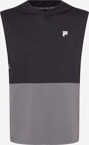 FILA - Camiseta funcional en negro: frente