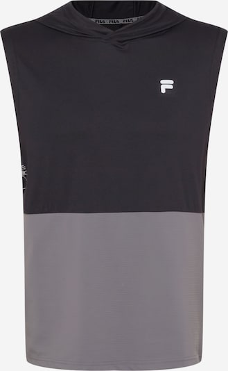 Tricou funcțional FILA pe gri / negru / alb, Vizualizare produs