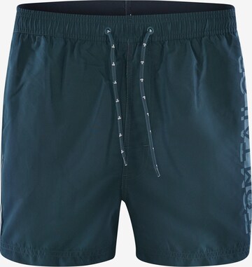 TOM TAILOR Zwemshorts ' BAKER ' in Blauw: voorkant