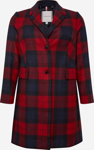 Manteau mi-saison Tommy Hilfiger Curve en rouge : devant