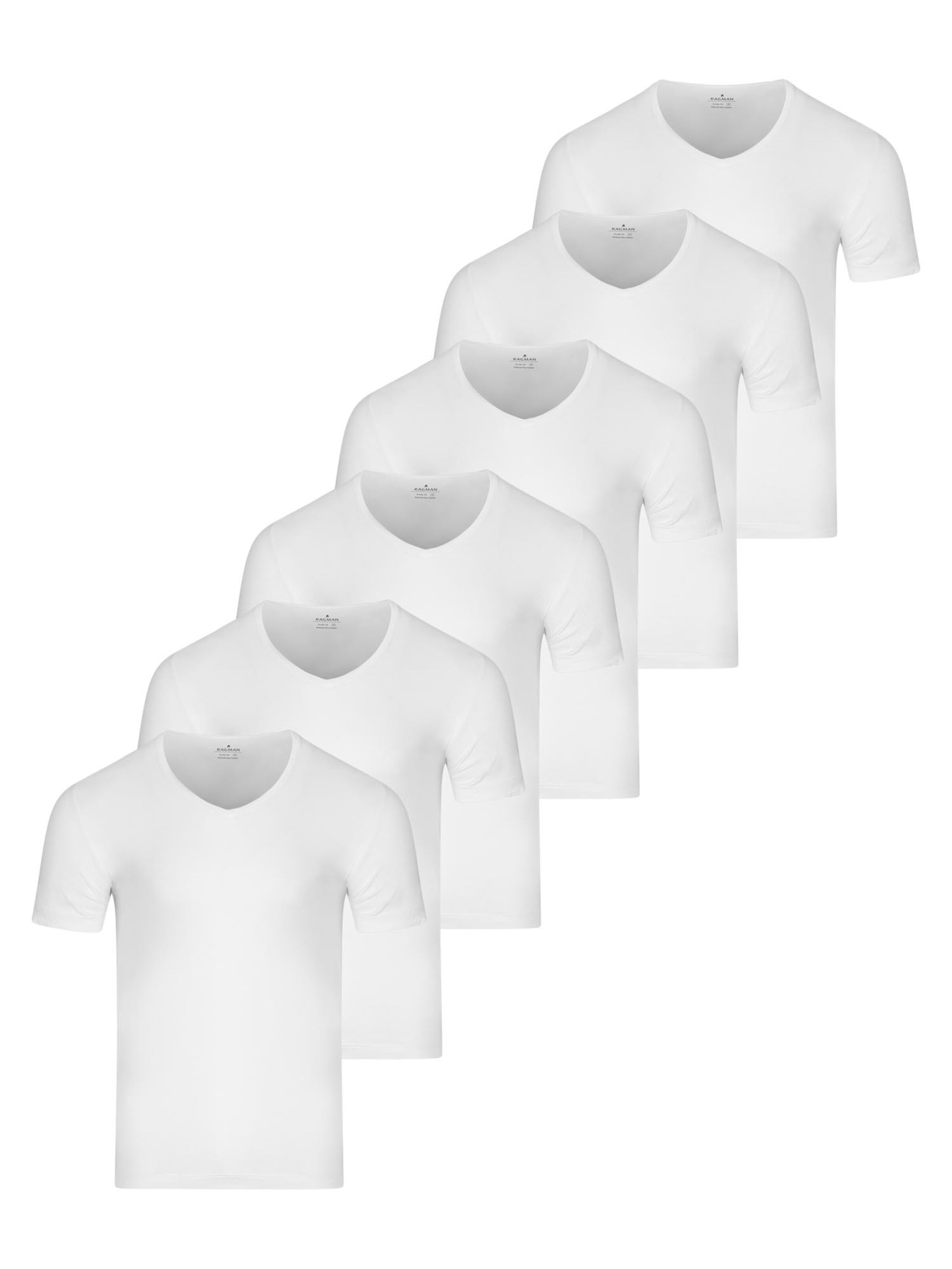 Ragman Undershirt 'Basic' in White: front