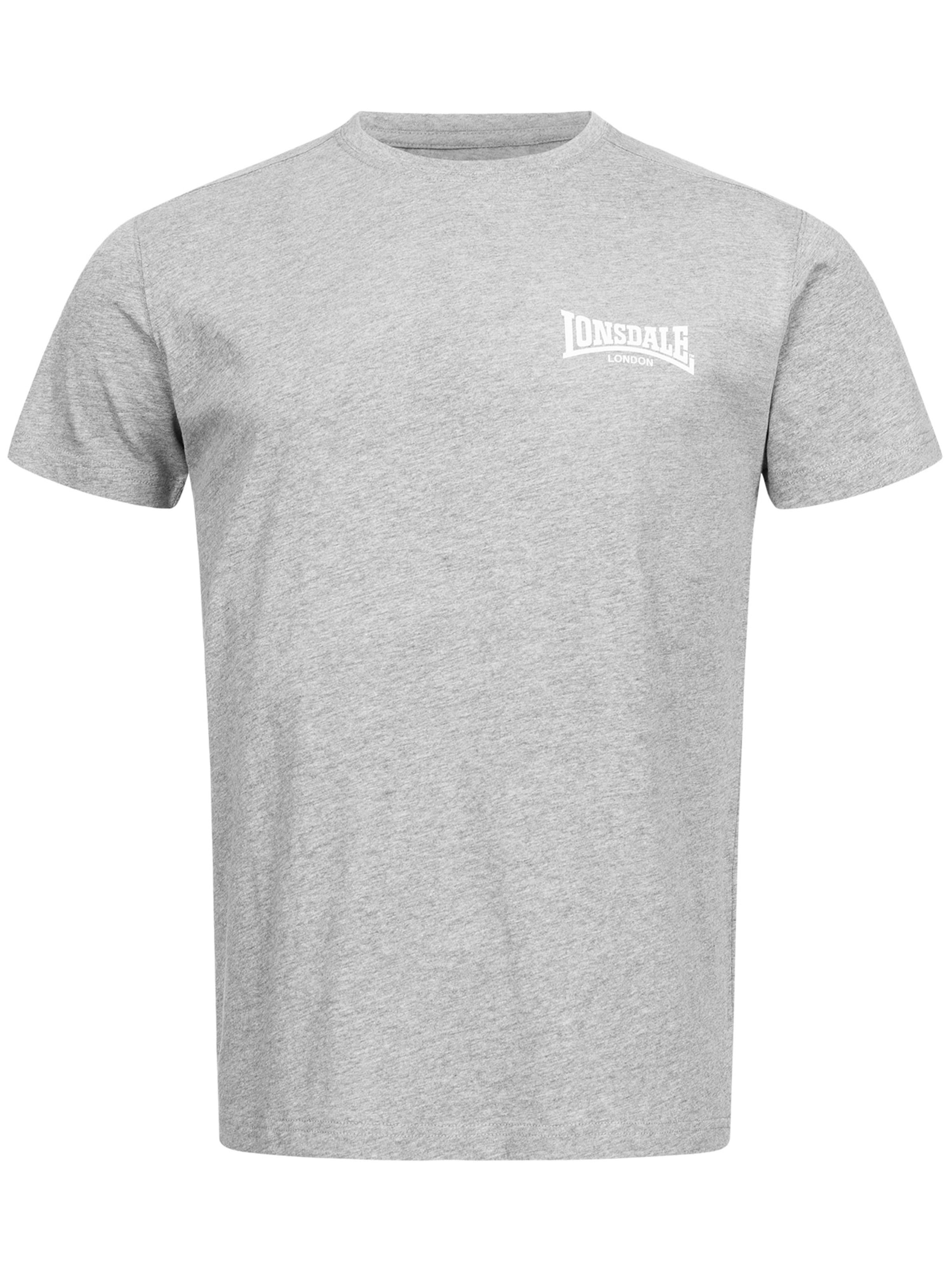 LONSDALE Shirt 'Elmdon' in Grau: Vorderseite