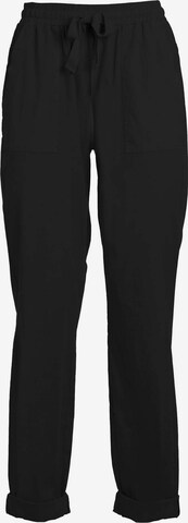 DEHA Pleat-Front Pants in Black: front