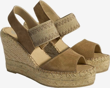 Desa Espadrilles 'Keil-Espadrilles' in Beige: voorkant
